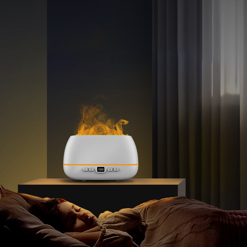 3D Flame Aroma Diffuser – 200ml USB Humidifier with Soothing Firelight Effect