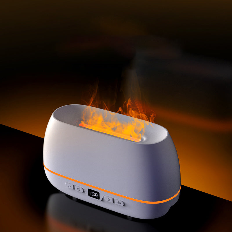 3D Flame Aroma Diffuser – 200ml USB Humidifier with Soothing Firelight Effect