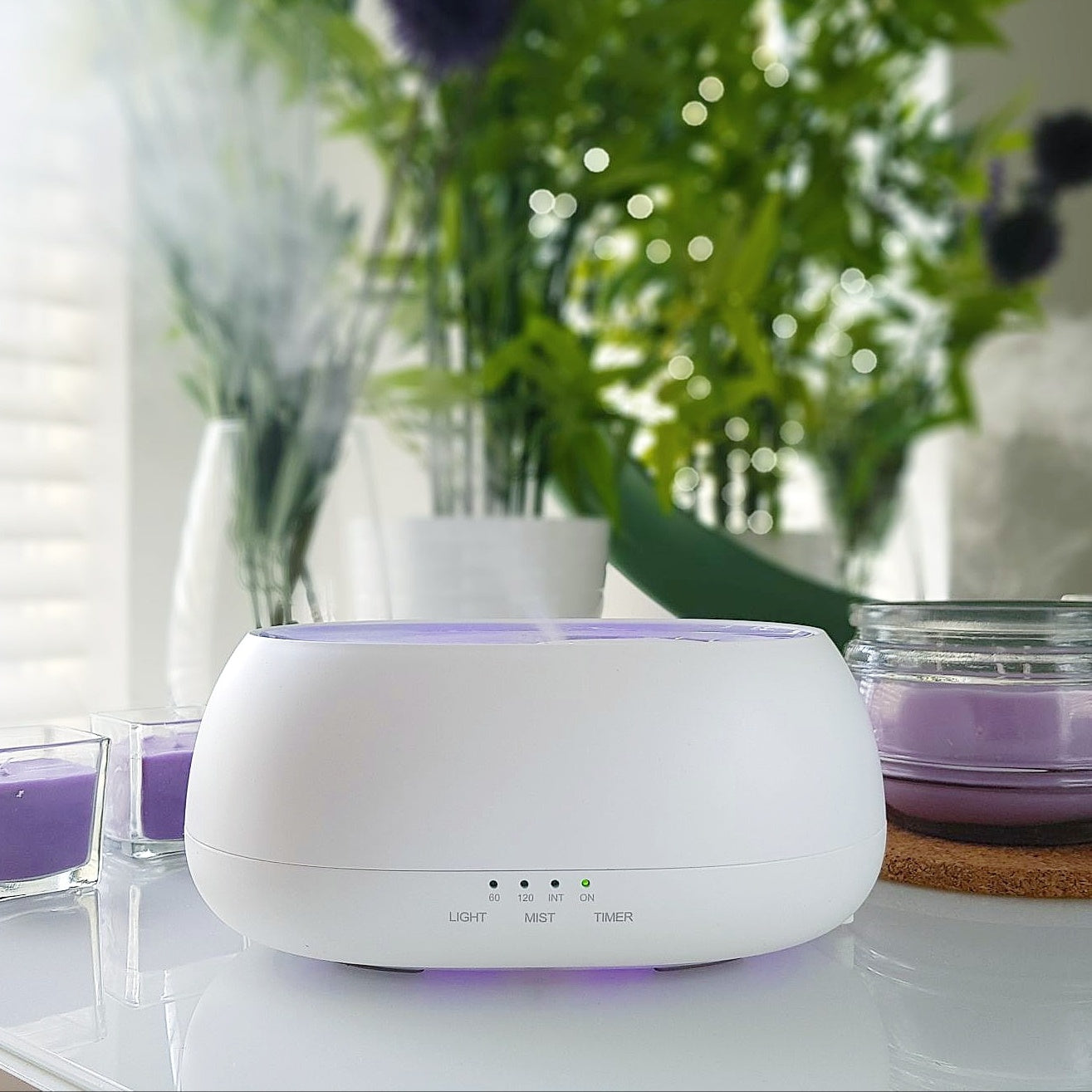 HOMEFISH 500ml Aroma Diffuser – Ultrasonic Humidifier