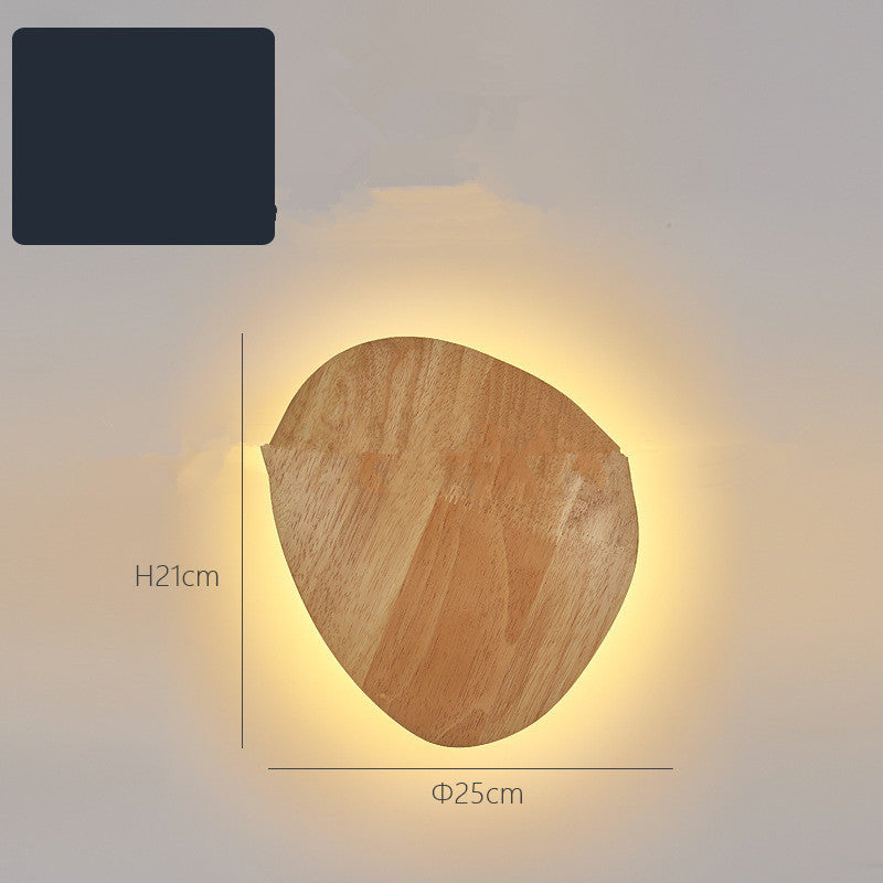 Log Art Wall Lamp – Natural Wood Accent Lighting