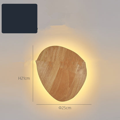 Log Art Wall Lamp – Natural Wood Accent Lighting