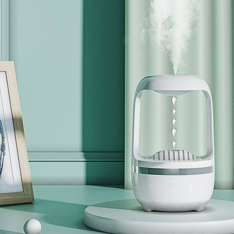 Anti-Gravity Water Drop Humidifier – Quiet Aromatherapy Sprayer