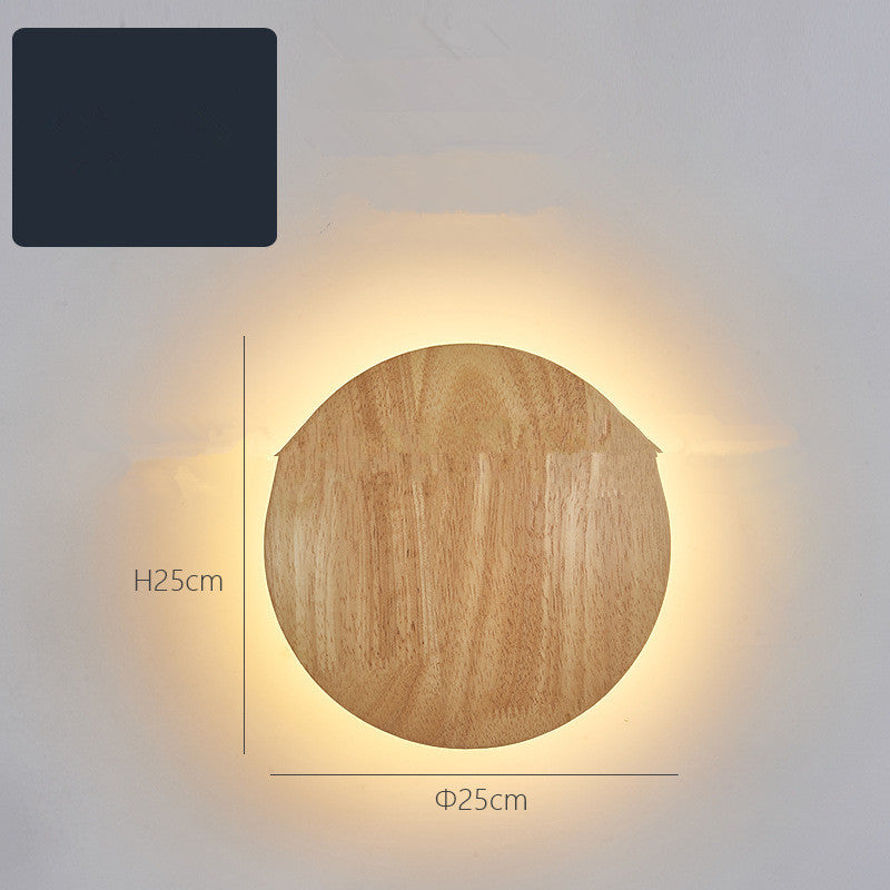 Log Art Wall Lamp – Natural Wood Accent Lighting