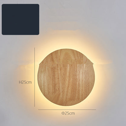 Log Art Wall Lamp – Natural Wood Accent Lighting