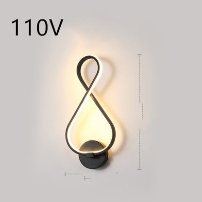 Nordic LED Wall Lamp – Minimalist Bedside