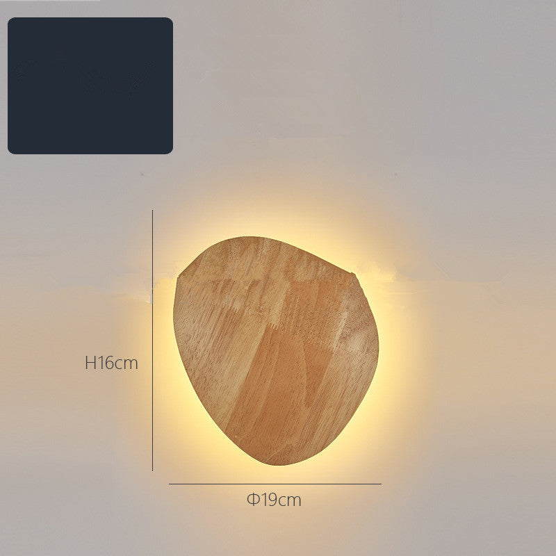 Log Art Wall Lamp – Natural Wood Accent Lighting