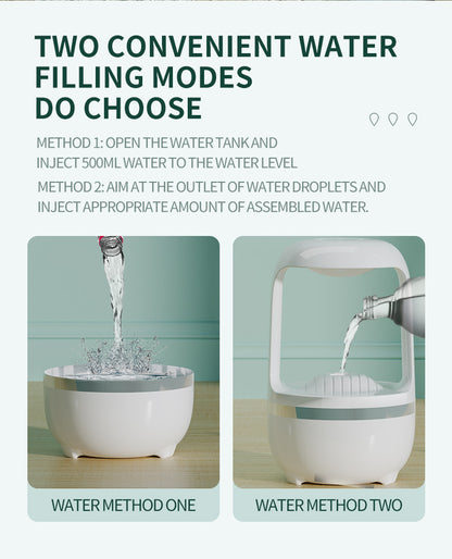 Anti-Gravity Water Drop Humidifier – Quiet Aromatherapy Sprayer