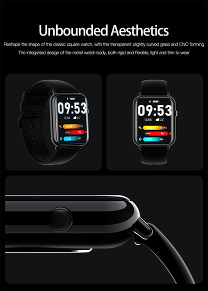 Smart Waterproof Watch – All-Day Health & Fitness Companion