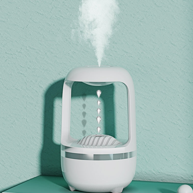 Anti-Gravity Water Drop Humidifier – Quiet Aromatherapy Sprayer