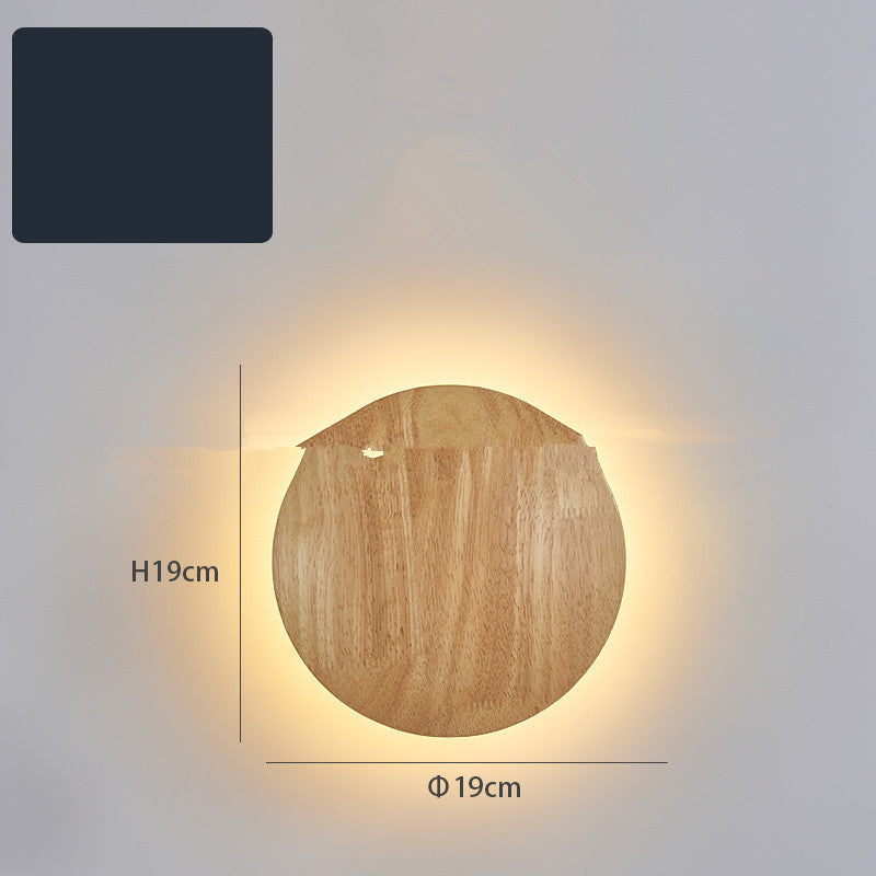 Log Art Wall Lamp – Natural Wood Accent Lighting