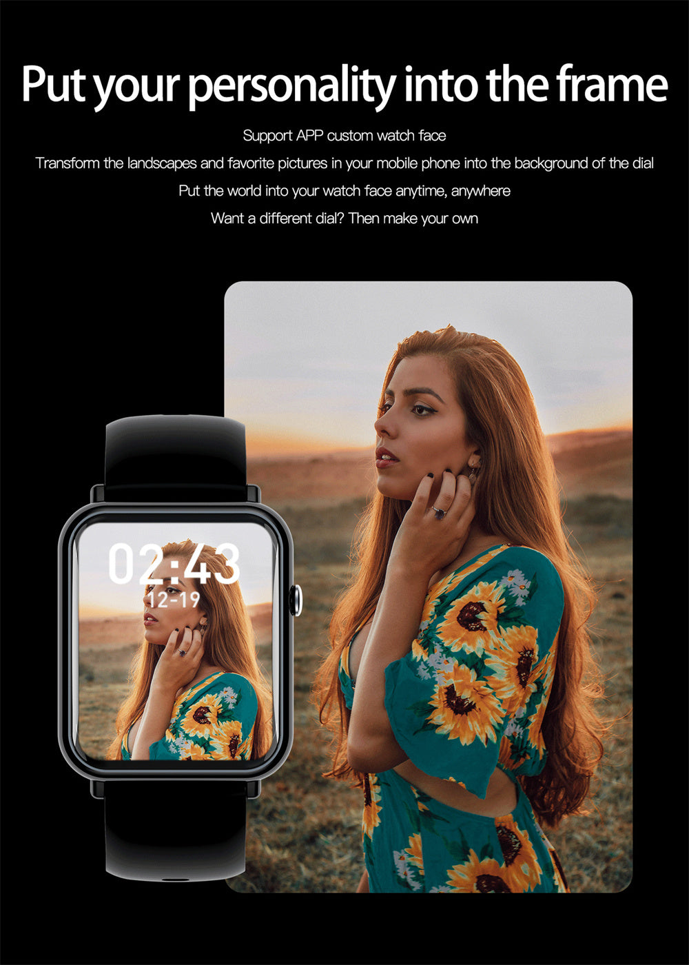 Smart Waterproof Watch – All-Day Health & Fitness Companion