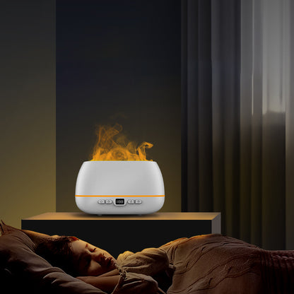 3D Flame Aroma Diffuser – 200ml USB Humidifier with Soothing Firelight Effect