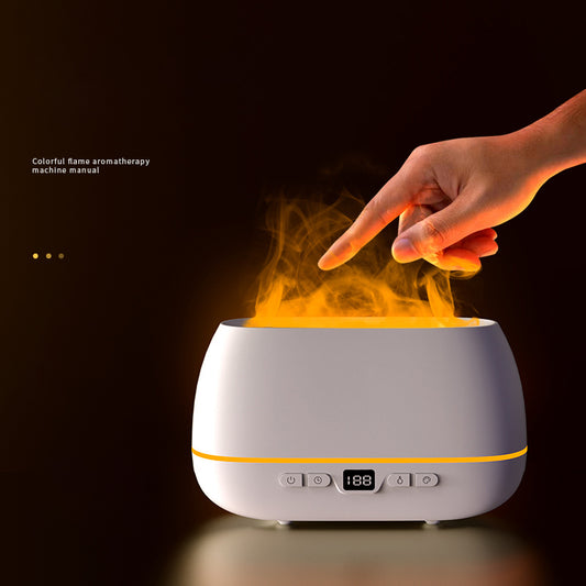 3D Flame Aroma Diffuser – 200ml USB Humidifier with Soothing Firelight Effect