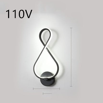 Nordic LED Wall Lamp – Minimalist Bedside