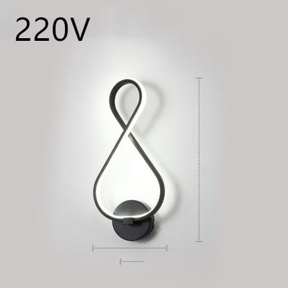 Nordic LED Wall Lamp – Minimalist Bedside