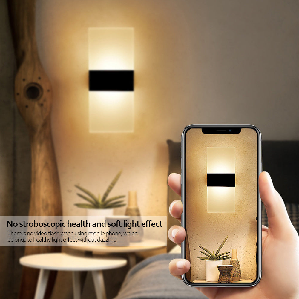 Indoor Motion Sensor Wall Lamp – USB Rechargeable Night Light